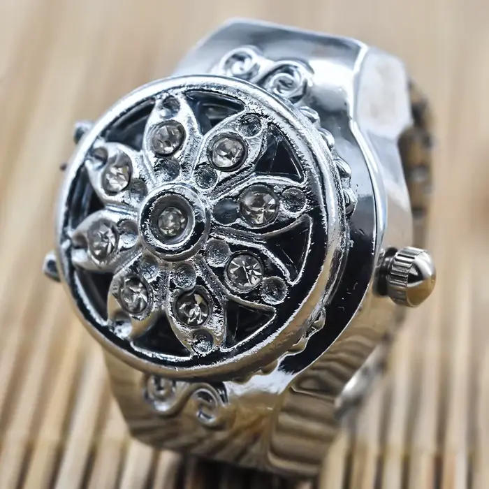 Montre Quartz Alliage Rond Cadran Circulaire Chiffres Arabes Pour Hommes Femmes Occasions Spéciales