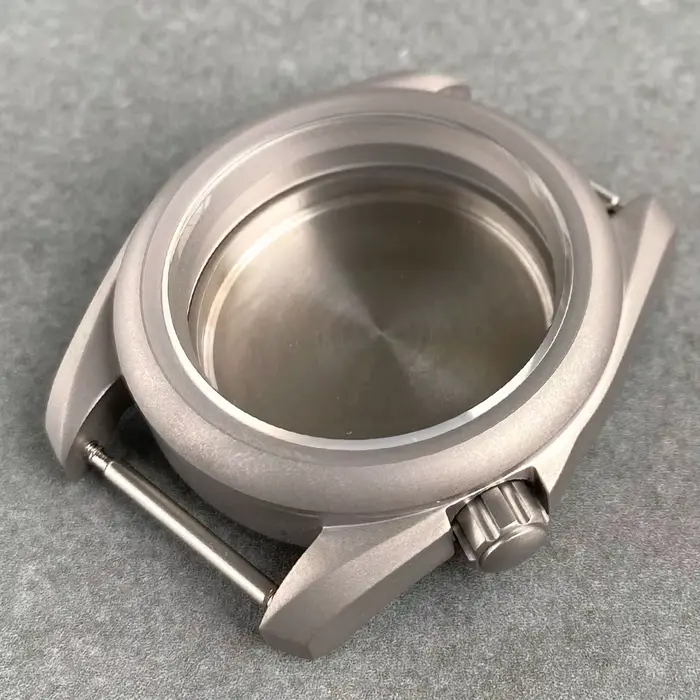 Boîtier de montre en titane sablé 40mm compatible avec mouvements NH35A NH36A NH38 ETA2824 PT5000 ST2130 SW200 étanche 20ATM pour homme femme occasions spéciales