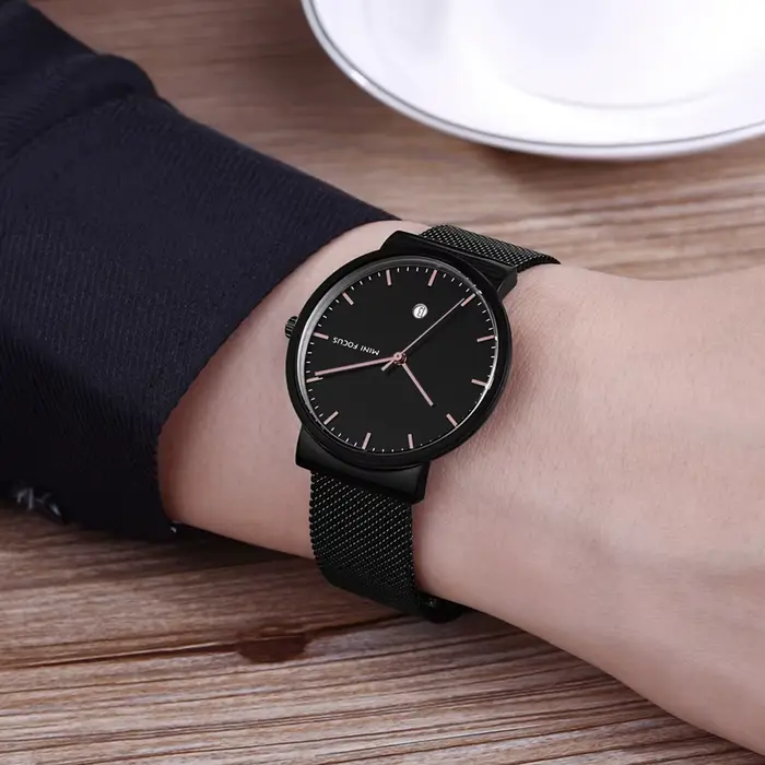 Nouvelle montre de mode homme haute qualité luxe acier inoxydable étanche classique quartz montre-bracelet homme grand cadran