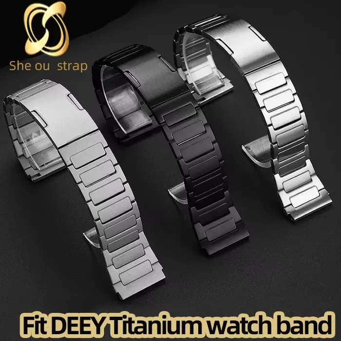 Bracelet de montre en alliage de titane pour homme