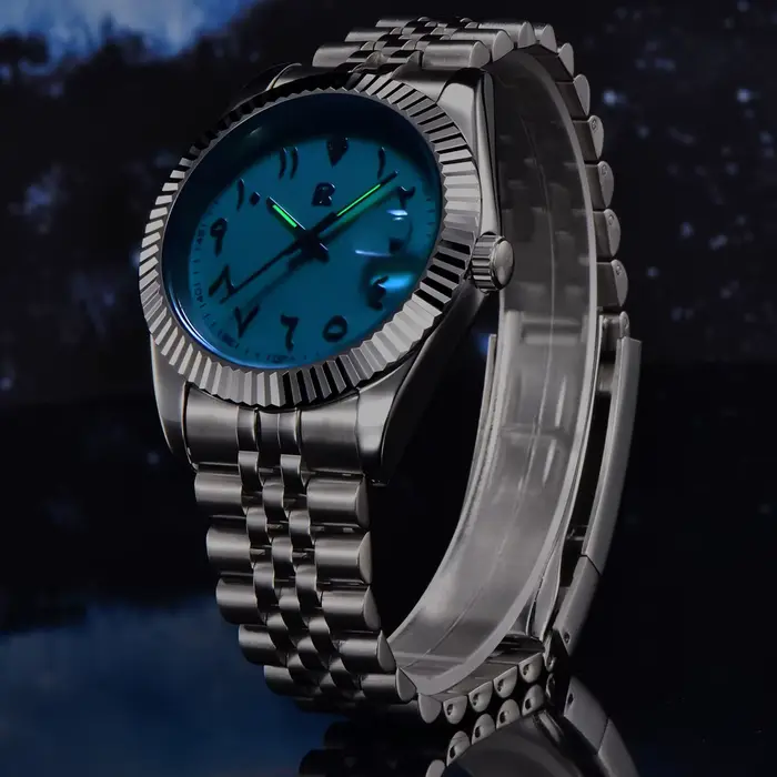 Nouvelles montres automatiques pour hommes 39mm montre-bracelet mécanique en acier inoxydable