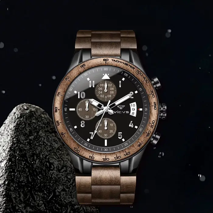 Vicvs offre spéciale montre pour hommes calendrier chronographe