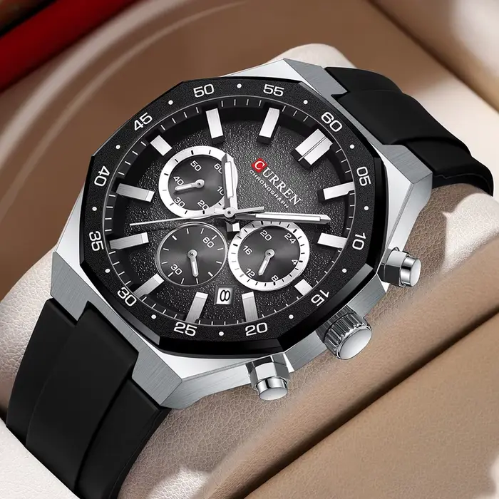 CURREN Sport hommes montres haut de gamme de luxe Auto Date montre