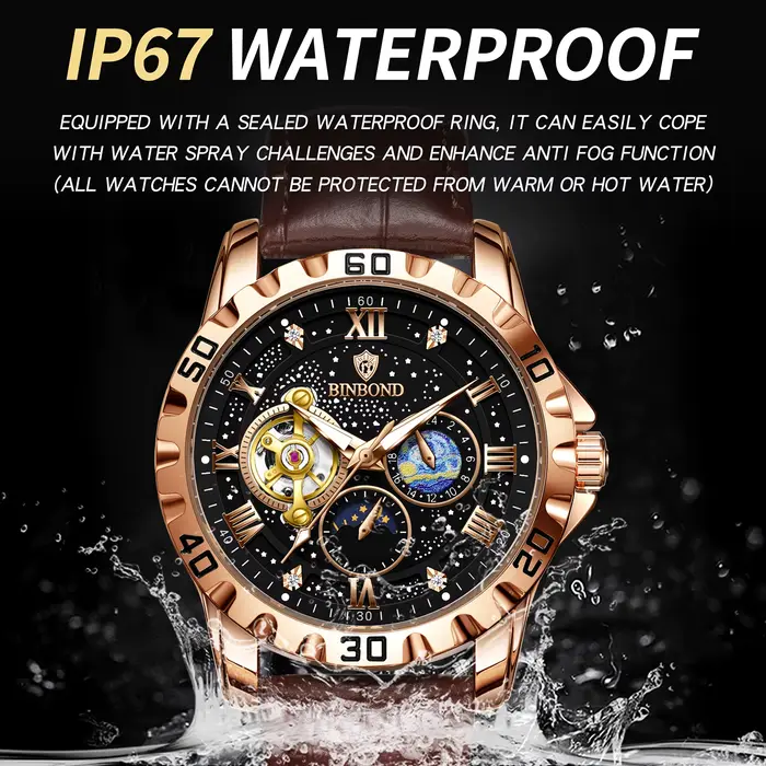 Montre automatique pour homme BINBOND