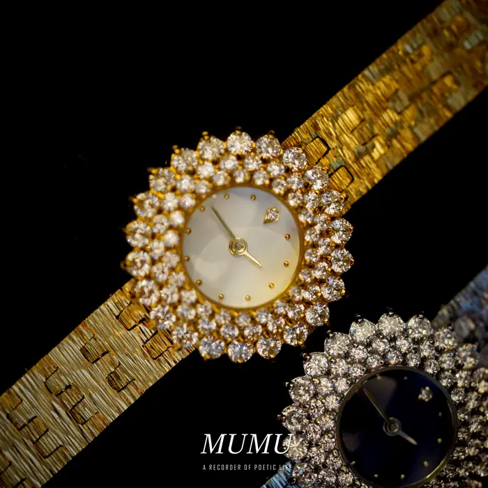 Montre plaquée or 18 carats pour femme