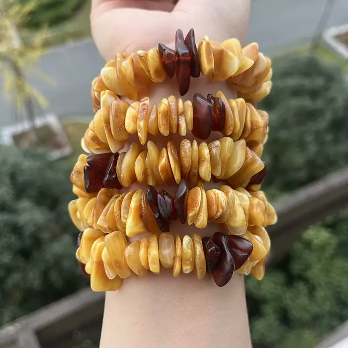 Bracelets en ambre véritable