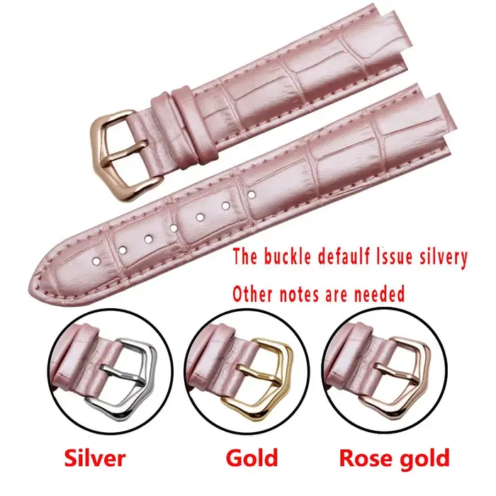Bracelet de montre en cuir véritable 14*8mm 16*9mm
