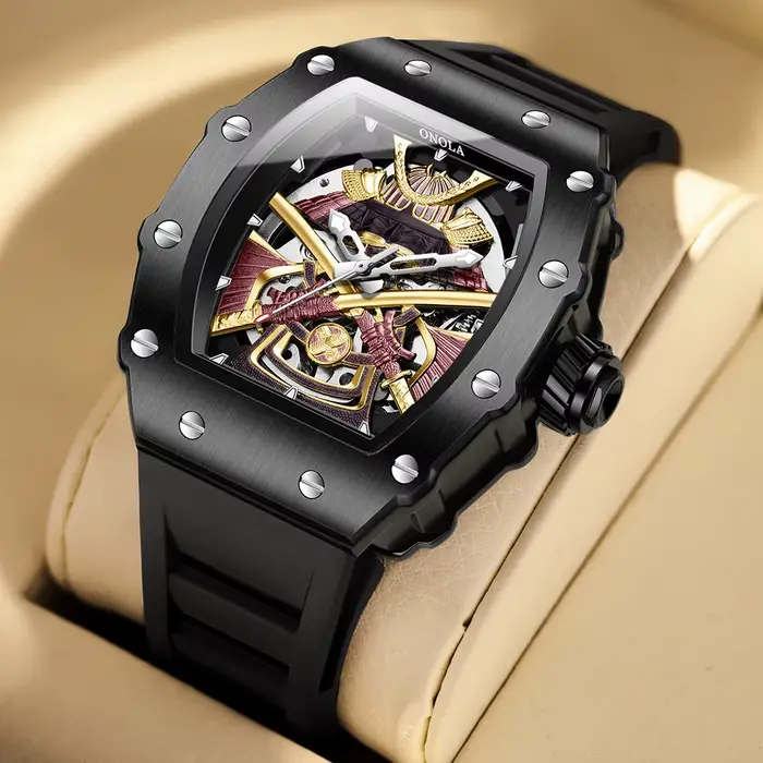 ONOLA luxe hommes automatique montre mécanique