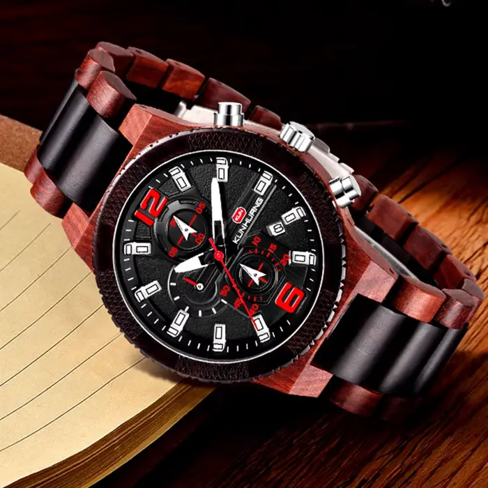 Montres en bois pour hommes montre