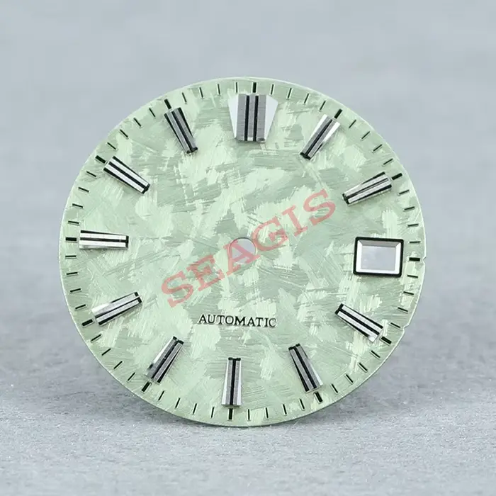 SEAGIS – cadran de montre bleu glace, cadran NH35 GS, Index multi-faces, cadran de montre classique,