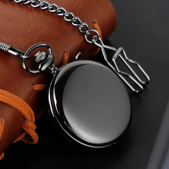 Montre à gousset antique en alliage avec mouvement quartz pour hommes occasions spéciales cadeau de prestige
