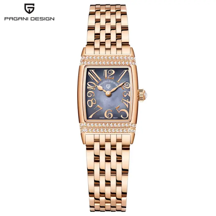 PAGANI DESIGN marque de luxe montre à quartz carrée européenne américaine montre pour femme étanche 