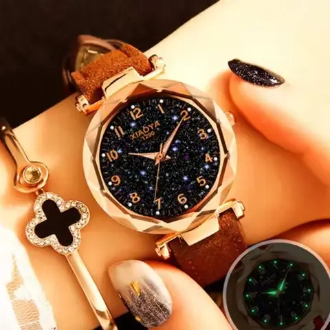 Montre ciel étoilé de luxe pour femme