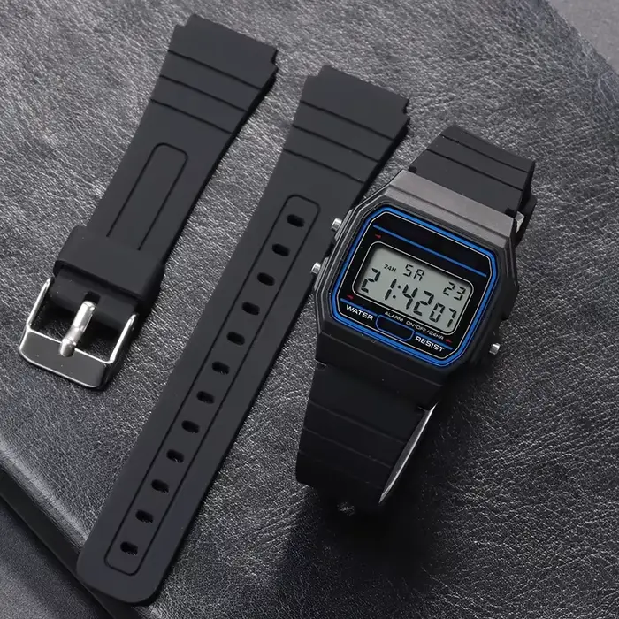 Bracelet de montre en Silicone 18mm pour Casio W800H