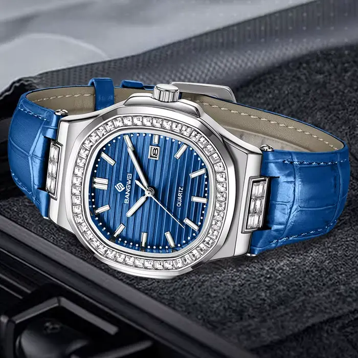 Montres Bangwei Luxe pour Hommes et Femmes Montres Bracelets à Quartz Lumineuses Étanches Occasions Spéciales