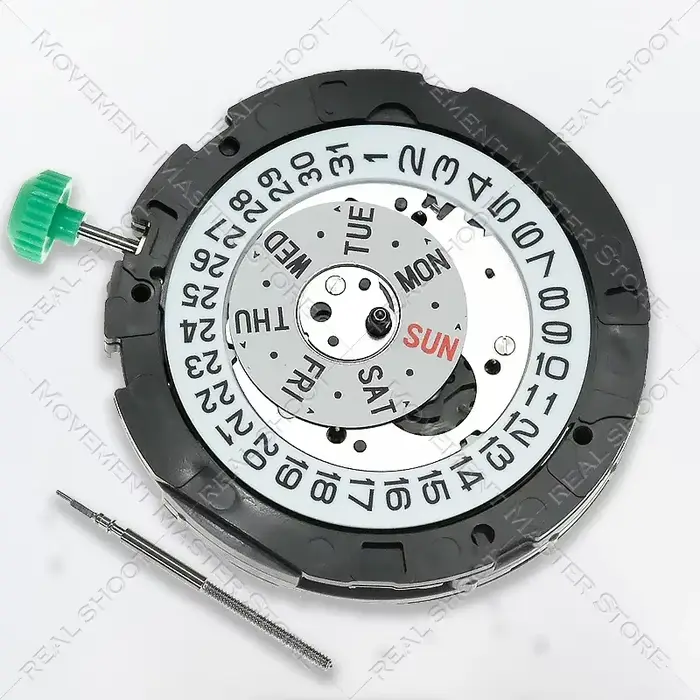 Mouvement iosn Quartz avec roue de date en blanc police moderne pour homme et femme pour différentes occasions spéciales