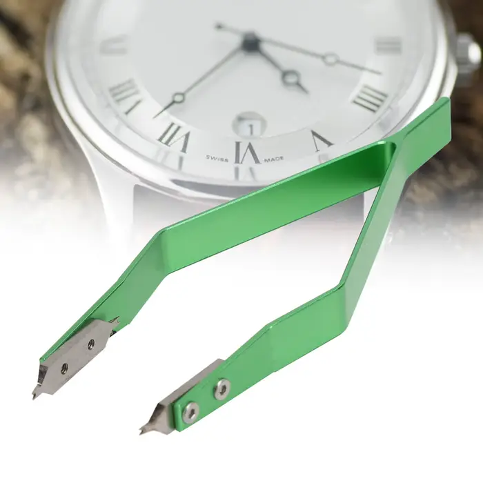 Pincettes dissolvant de barre à ressort de montre
