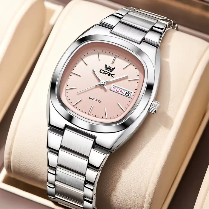 Montre pour femme OPK 6072, mouvement à quartz original, style léger et luxueux, classique, trois ai