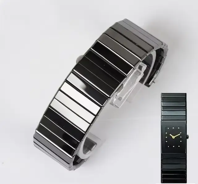 Remplacement de bracelet de montre en céramique de qualité supérieure pour la série Rado DIABiens TE
