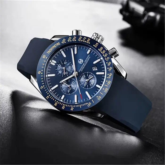 Montre sportive à quartz PAGRNE DESIGN PG 5140 résistante à l'eau pour hommes avec fonction chronométrage et cadran lumineux pour activités outdoor et urbaines