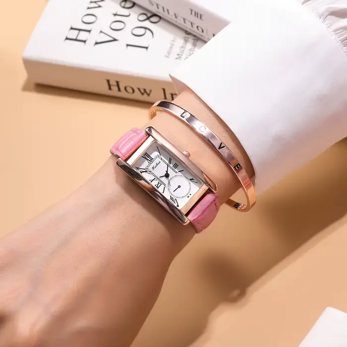 2025 nouvelle mode fine bracelet montre femme rectangle quartz casual rome échelle dames montres