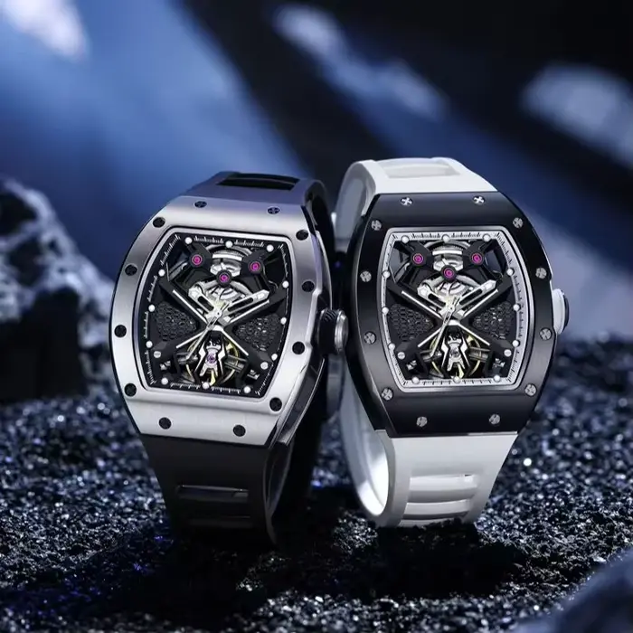 SAPPELEZ À LA DÉFIANCE : Montre-bracelet haut de gamme RMI White Label à mouvement automatique Modèle 5 – Cadeau de collection pour les passionnés de montres
