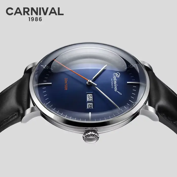 Montre Carnaval haute qualité Miyota automatique incurvée saphir élégante pour hommes occasions spéciales