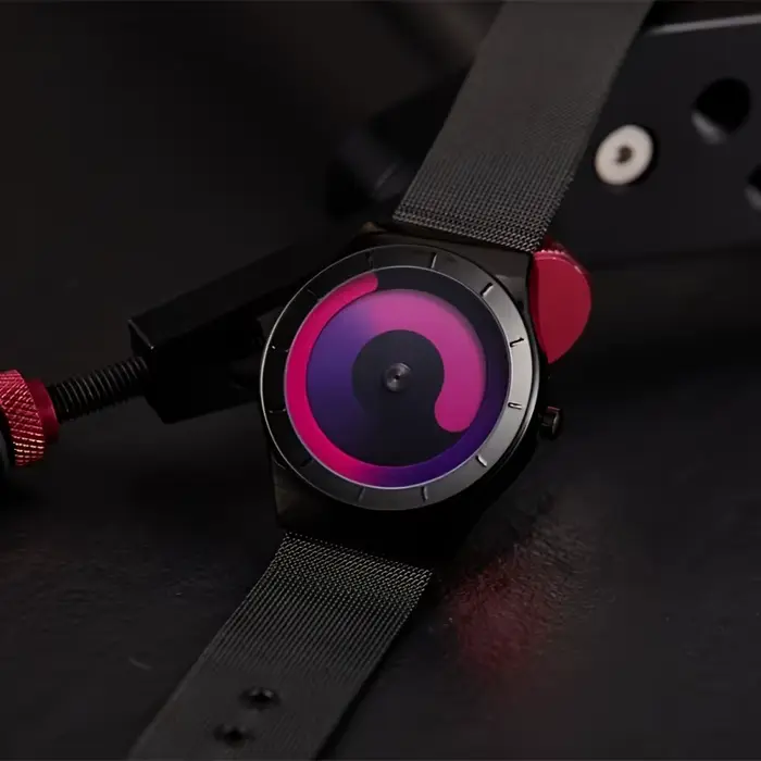 Montres homme à la mode créative personnalisable cadran circulaire étoile vortex quartz pour hommes occasions spéciales
