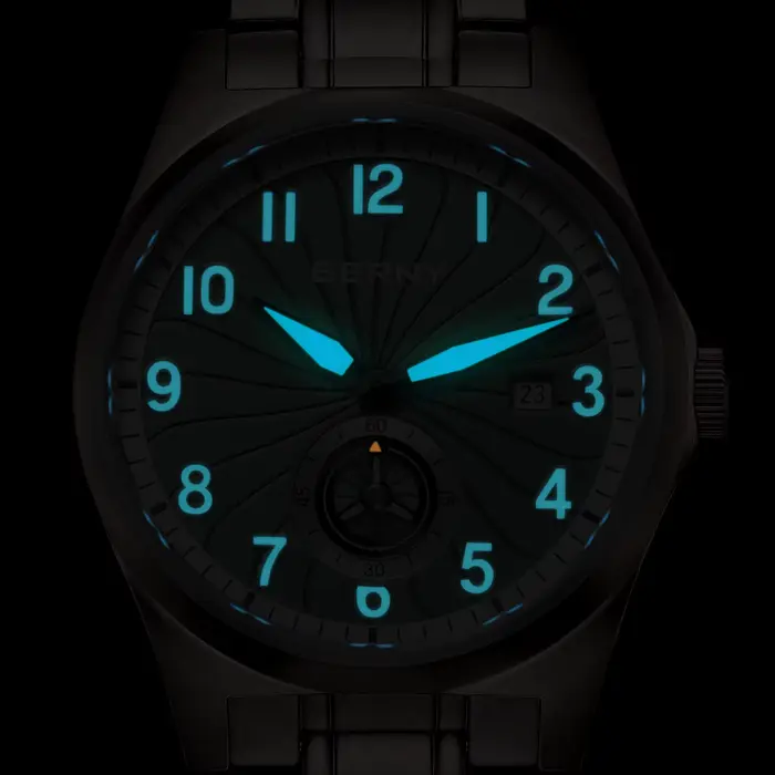 Montre en titane BERNY automatique pour hommes avec mouvement Seagull ST1731 résistante à l'eau pour diverses occasions et activités de tous les jours