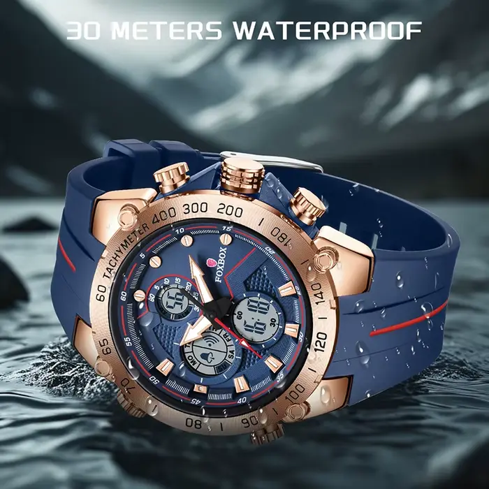 FOXBOX Nouvelle montre de luxe pour homme
