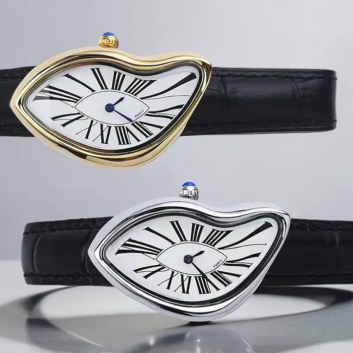 Nouvelle montre torsadée de luxe pour hommes et femmes montre-bracelet en cuir sport décontracté montres pour hommes Ins rétro Y2K Style Design à la mode Reloj