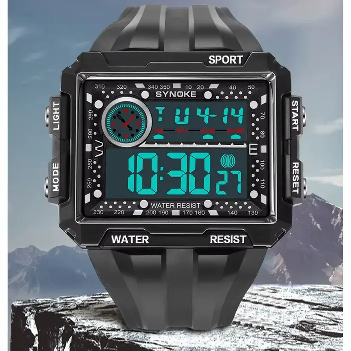 Montre numérique d'alpinisme pour hommes