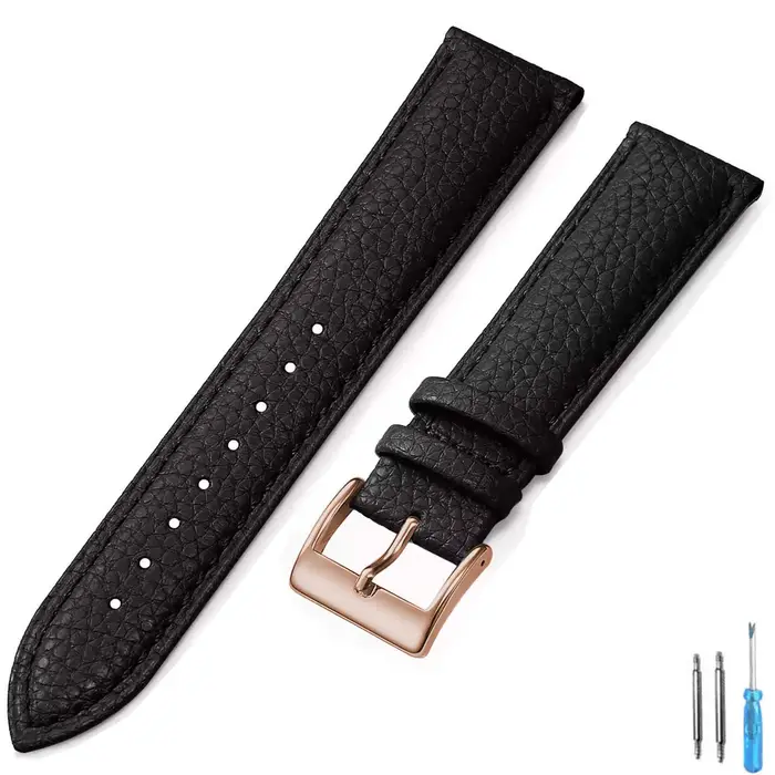 Bracelet de montre en cuir véritable 16mm 18mm 20mm 22mm 24mm