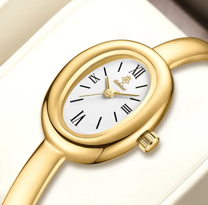 Montre à quartz résistante à l'eau pour femme YaLaLuSi : une montre-cadeau minimaliste de style bracelet pour femmes