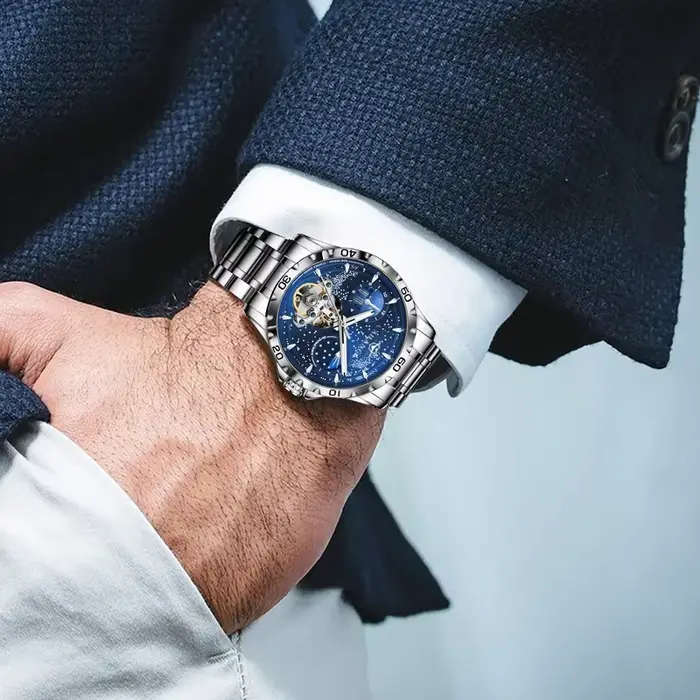 AILANG 2026 Nouvelles Montres Automatiques Mécaniques Étanche à Cadran Ciel Étoilé