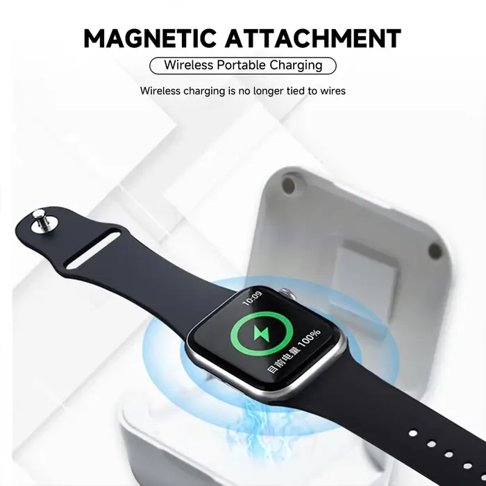 NOUVEAU Chargeur portable rapide pour Apple Watch 11 10 9 8 7 6 5 4 3 2 1 – Station de charge sans fil pour iWatch