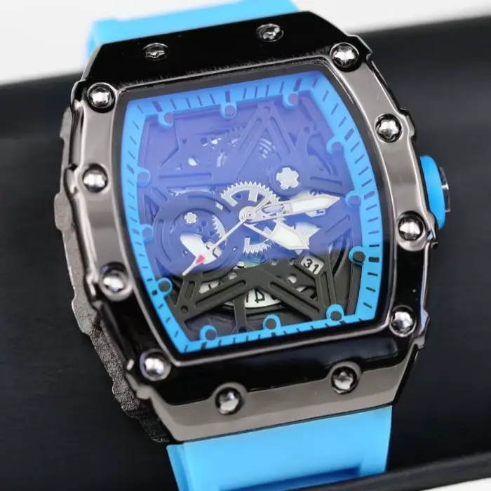 Montres pour hommes, marque de luxe légère, tendance de beauté dominatrice, pentagramme lumineux en