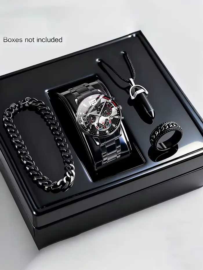 Ensemble de montre à Quartz tendance pour hommes