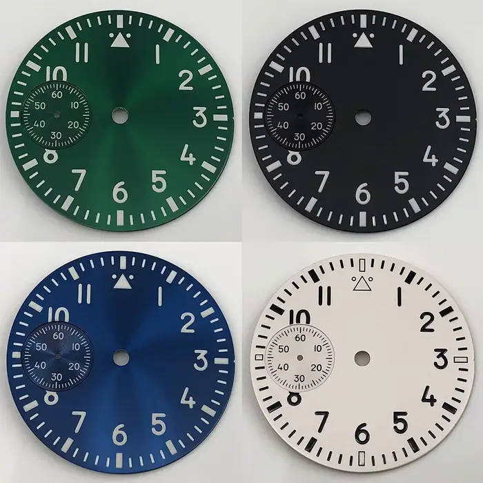 Cadran stérile lumineux de 37mm adapté au mouvement mécanique ETA6497 ST3600