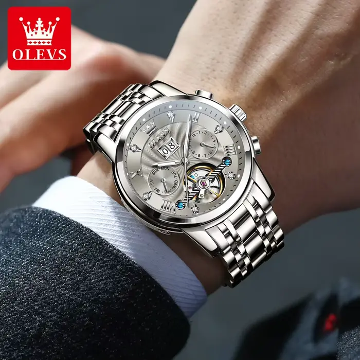 OLEVS – montre mécanique automatique pour hommes