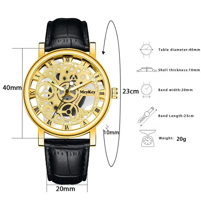 Montre à Quartz en alliage pour hommes