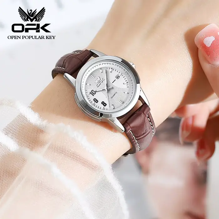 OPK-Montre à Quartz Shoe pour Femme, Mode Décontractée, Marque, 6021