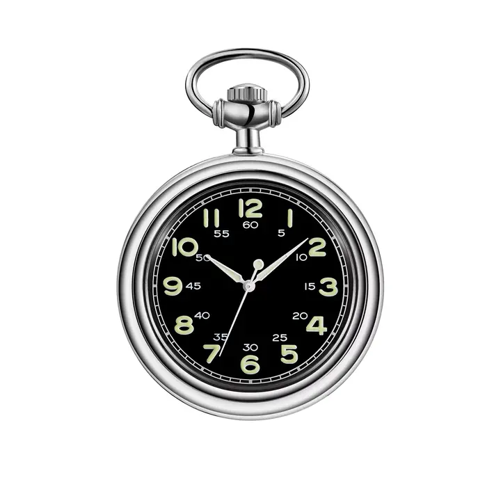 Montre de poche classique pour homme, montre de poche avec chaîne