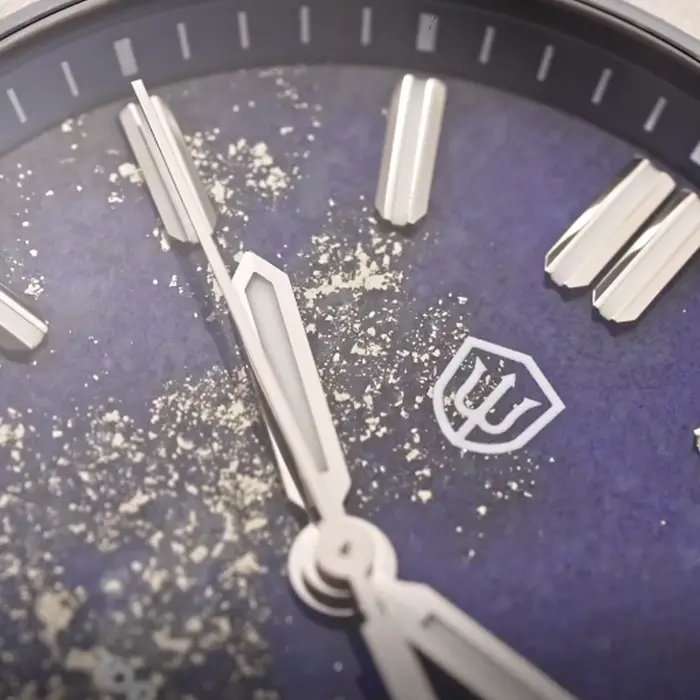 Watchdives WD0003B Lapis Lazuli montres à Quartz de luxe VH31 saphir cristal lumineux 100M étanche 39mm