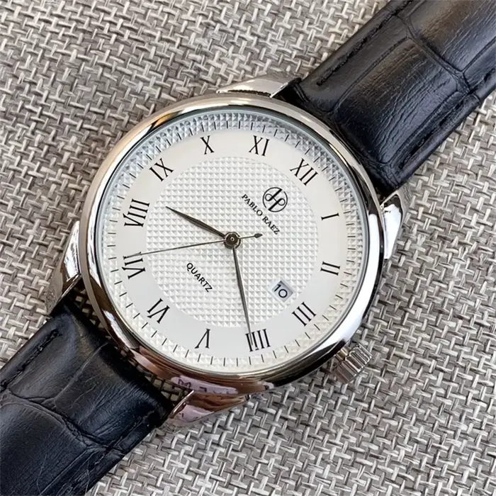 PABLO RAEZ flambant neuf mode homme calendrier luxe Quartz décontracté Date Montre Reloje De Marca affaires étanche robe Montre-bracelet