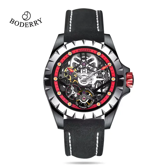 Boderry-Montre mécanique automatique étanche pour homme, montres Seton mn, montres-bracelets de spor