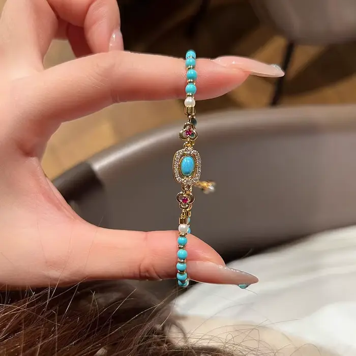 Fantaisie exquise perle Style ethnique perles rondes