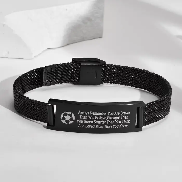 Bracelet personnalisé en acier inoxydable pour Couple