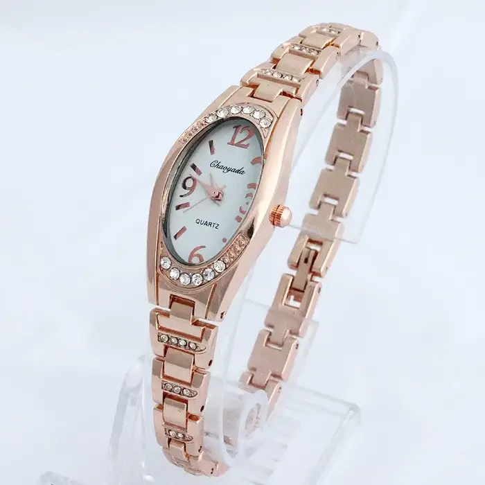 Montre-bracelet analogique en cristal Bling pour femme, montre à quartz habillée pour femme, montres