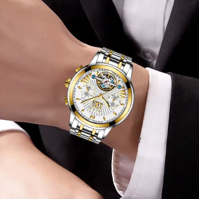 Montres-bracelets mécaniques automatiques LIGE 2026 pour hommes